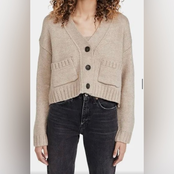 English Factory V-Neck Knit Cardigan & Matching Sweater Tank - Picture 2 of 9